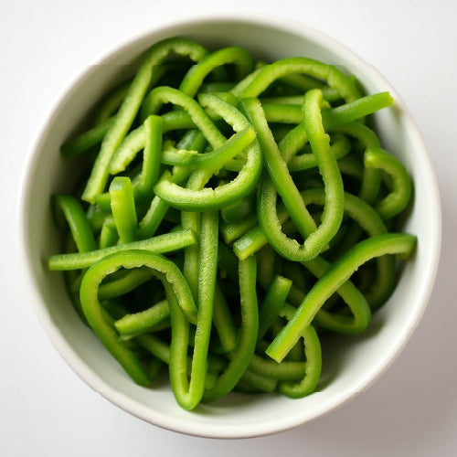 Bell Peppers Green - Julienned